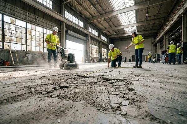 Industrial Epoxy & Urethane Cement Flooring in Kuala Lumpur before