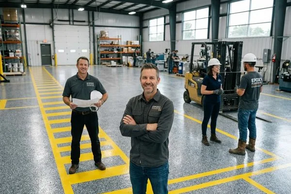 Safety line marking and pedestrian walkway striping inside a KL manufacturing plant