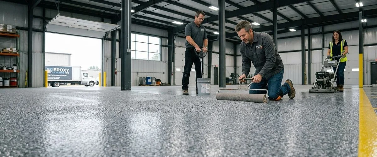 Non-slip aggregate broadcast floor coating in Kuala Lumpur food processing facility